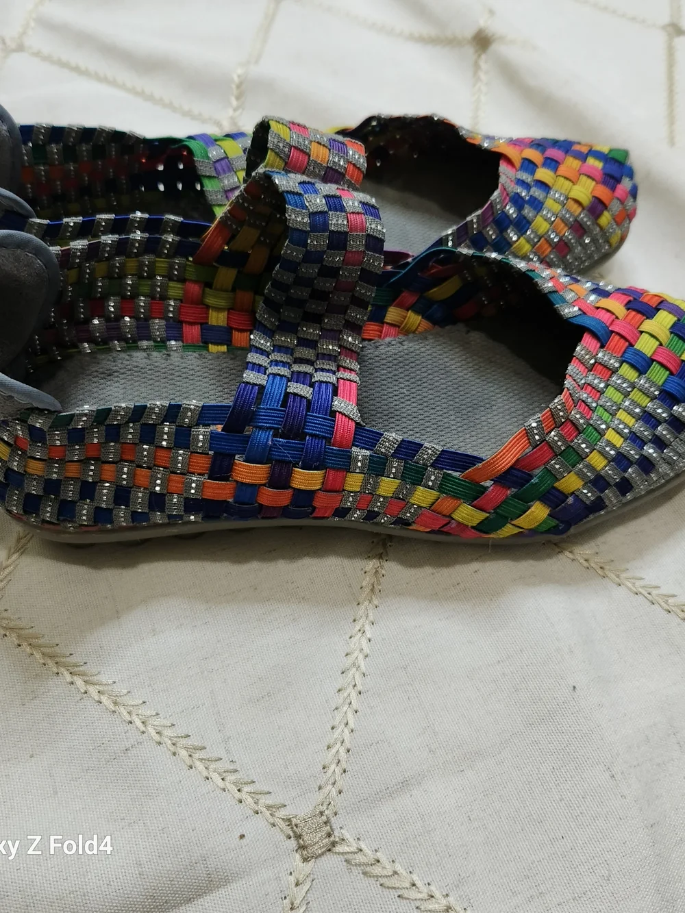 Bernie Mev Cuddly Woven Mary Jane Sneakers Rainbow Multi Size 38‎ (US 7.5-8) ​